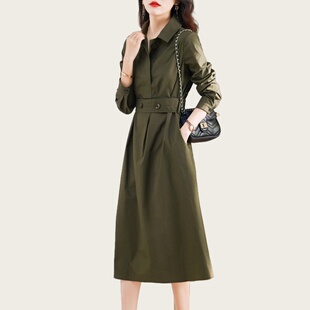 衬衫 休闲高端精致显瘦气质洋气长袖 裙子 连衣裙女2025早秋新款 时尚
