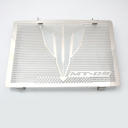 适用雅马哈MT-09 MT09 水箱网防护罩散热器防砂石保护罩电镀