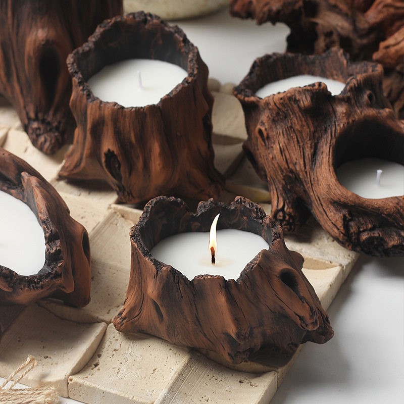 复古仿古简约陶瓷家用香薰蜡烛杯蜡烛空杯烛台摆件大豆蜡容器奇形,家居饰品,烛台,淘宝优惠券,粉丝福利购,淘宝优惠卷