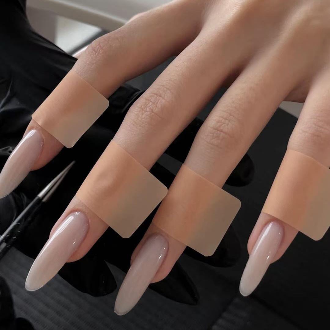 M353清透裸白简约气质半手工穿戴甲日常高级纯色美甲贴片可拆,彩妆/香水/美妆工具,穿戴甲/甲片,淘宝优惠券,粉丝福利购,淘宝优惠卷