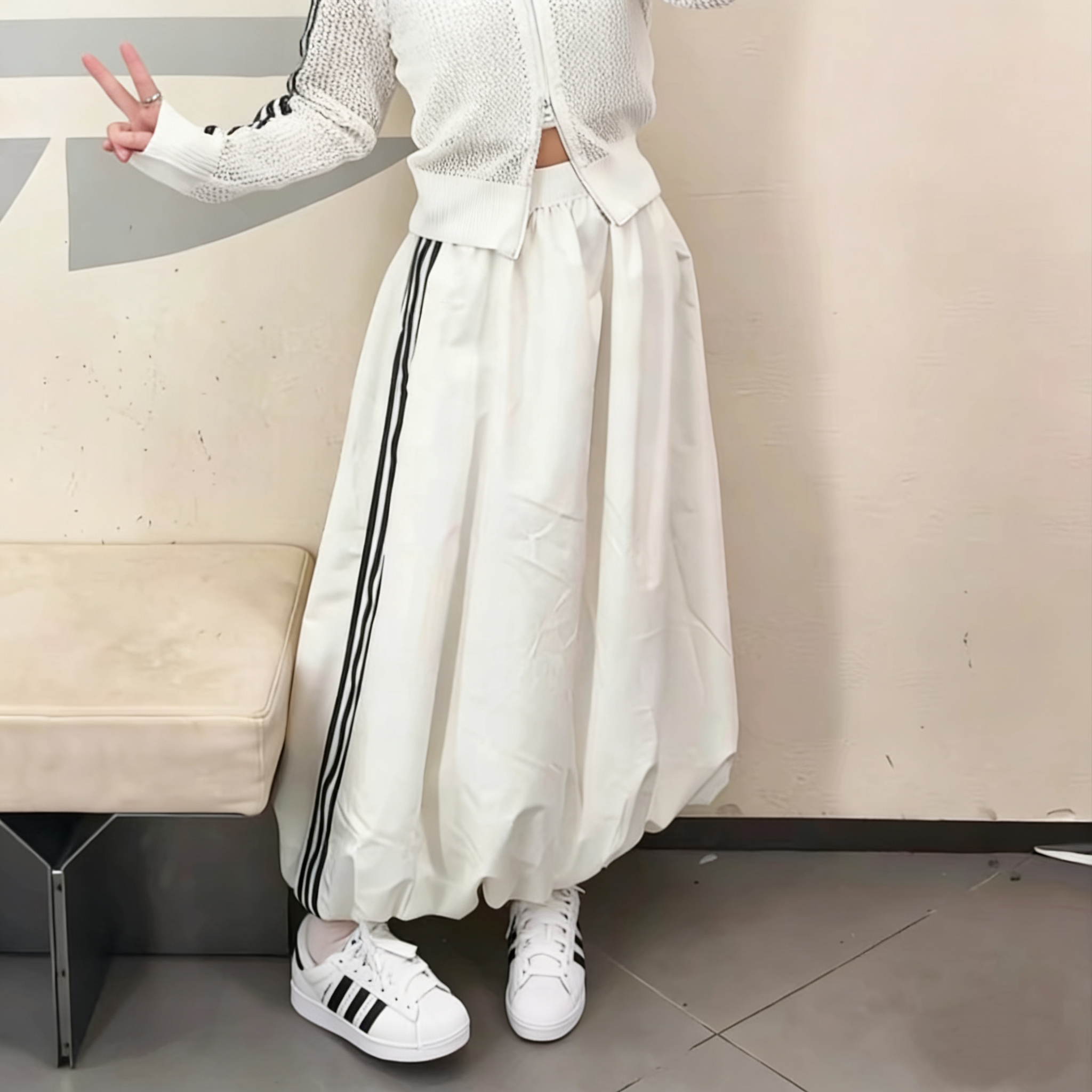 一折专区丨品牌折扣丨2026春夏季短袖长裙女白色高腰中长款半身裙