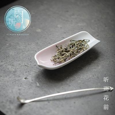 花瓣陶瓷茶则赏茶分茶茶荷 功夫茶具茶道配件 文人茶器