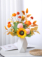 向日葵仿真花新款 客厅餐桌花束家居装 饰插花艺摆件假花仿真花摆设