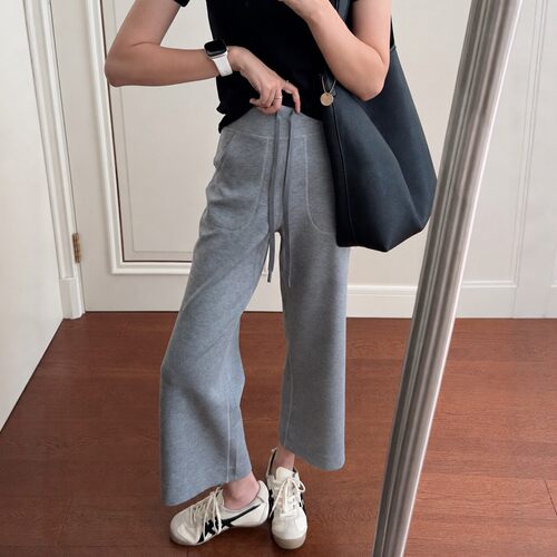 小个子九分休闲卫裤女