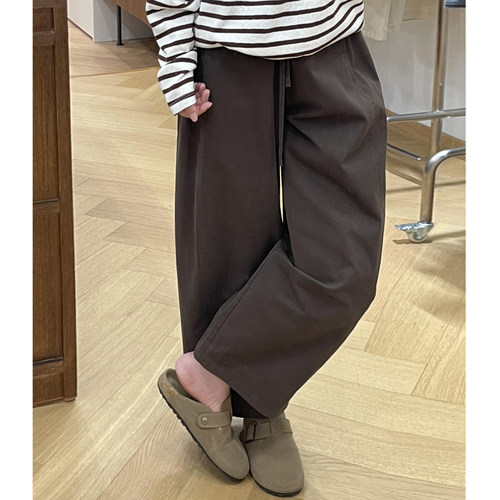 小个子九分休闲阔腿裤