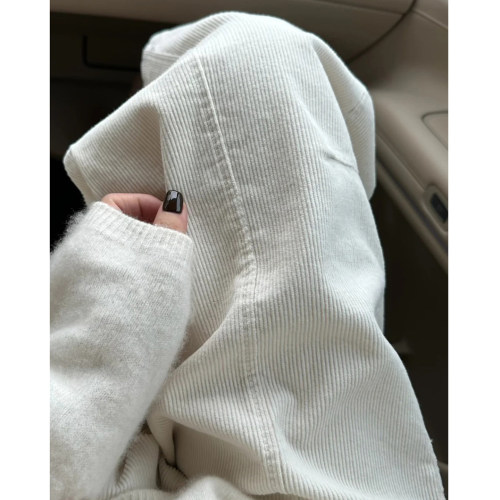 小个子灯芯绒休闲裤女