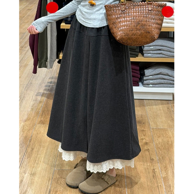 九分毛呢裙裤女大码秋冬