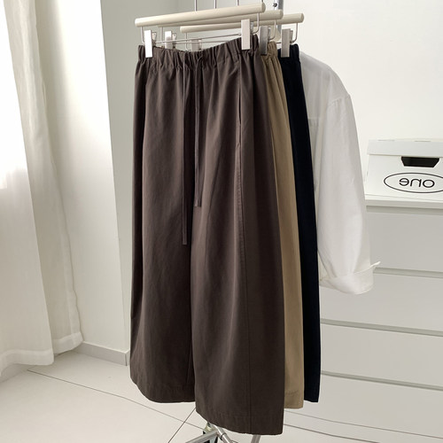 小个子休闲阔腿裤女大码春夏