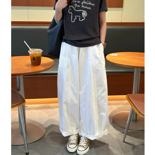 小个子直筒休闲裤女大码夏季