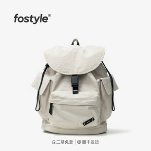 fostyle®晴天双肩包2025新款 旅行尼龙包防水旅行背包15寸电脑包