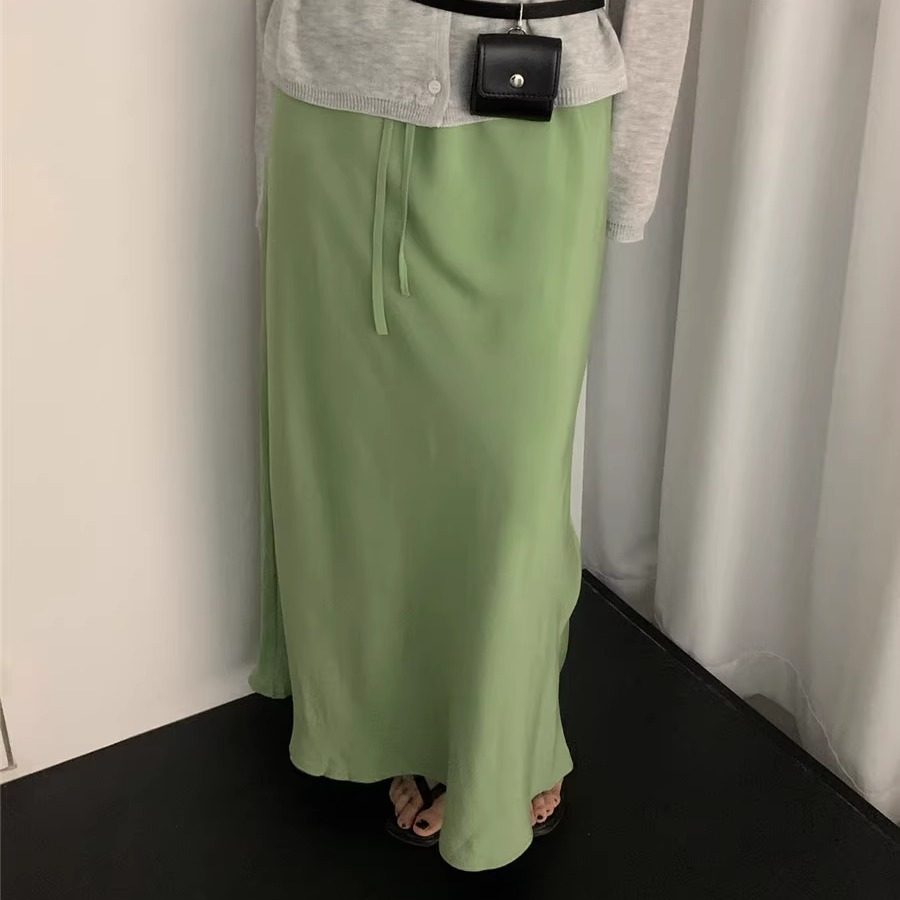 2025夏季彩色抽绳鱼尾裙