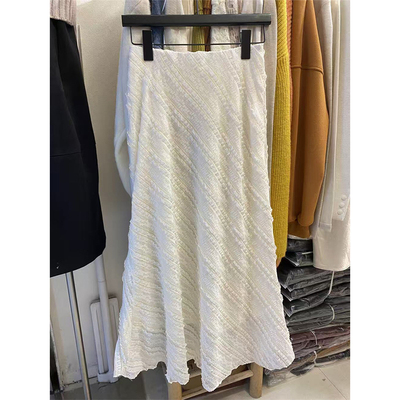 2026春白色蕾丝鱼尾裙时尚