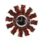 大气时钟壁i. 现代简约挂钟创意时尚 桃木装 饰实木钟表家用客厅中式