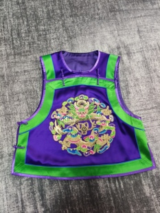 国风国潮非遗手绣老绣孤品精品绣花十三太保版秋冬款马甲背心女