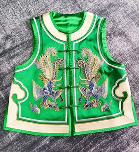 国潮手绣马甲 坎肩