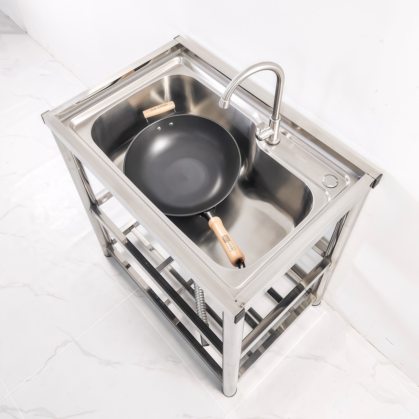 加厚不锈钢水槽大单槽户外单盆