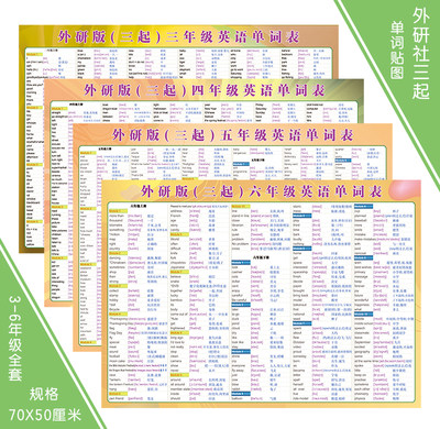 外研版三年级起点英语同步6年级