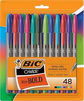 Free shipping for orders over 10 French BIC cristal bold crystal Transparent Black Blue Red Ballpoint Pen 1.6mm thumbnail 6
