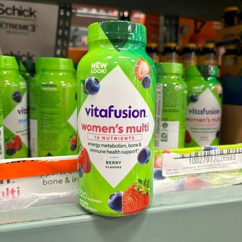 美国代购小熊糖 VitaFusion 女士综合维生素软糖 220粒 现货