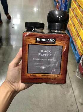 Kirkland黑胡椒颗粒带研磨器
