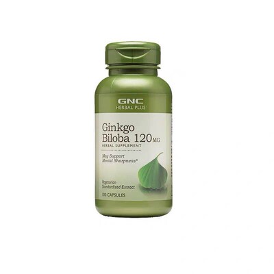 美国GNC银杏精华胶囊120mg100粒记忆片 ginkgo biloba 现货
