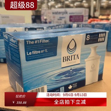 德国原装Brita碧然德净水壶 专用滤芯过滤水壶加拿大滤芯8只装/Q图片