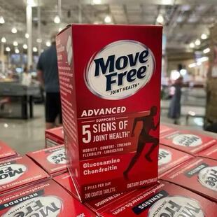 美国Schiff Free氨基葡萄糖维骨力益节氨糖软骨素红瓶200粒 Move