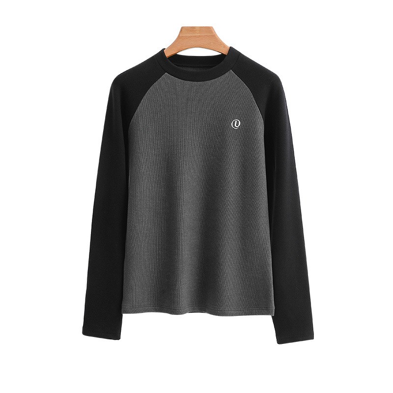 460g加绒加厚德绒打底衫圆领T恤