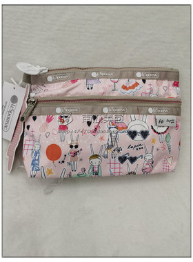 7105-G621 双拉链大化妆包   Fifi Lapin