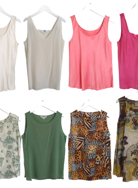 日制古着vintage港风复古真丝吊带y2k千禧风碎花辣妹背心孤品Z1