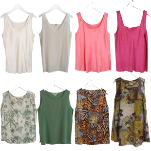 日制古着vintage港风复古真丝吊带y2k千禧风碎花辣妹背心孤品Z1