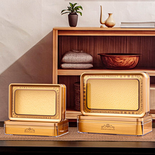 玫瑰金边天麻包装盒西洋参塑料盒石斛海参250克500克红参片礼品盒