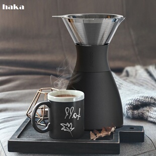 现货包顺丰 Asobu 免滤纸不锈钢保温手冲咖啡壶 1000ml