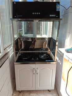 北京橱柜厨房橱柜家用橱柜天然气液化气灶台抽油烟机烟机架子