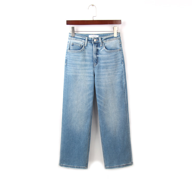 春季新款阔腿裤牛仔裤女 外单大码小个子200斤宽松弹力直筒牛仔裤,女装/女士精品,牛仔裤,淘宝优惠券,粉丝福利购,淘宝优惠卷