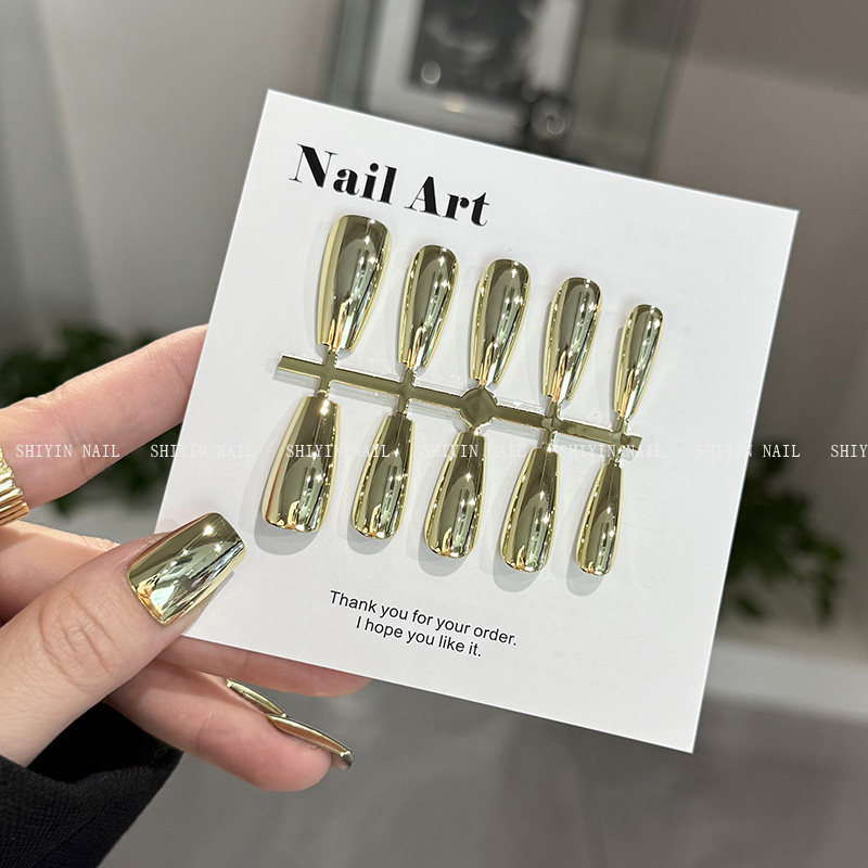 照妖镜浅砂金电镀镜面感金属色穿戴甲高亮显白中长梯预制甲片美甲,彩妆/香水/美妆工具,穿戴甲/甲片,淘宝优惠券,粉丝福利购,淘宝优惠卷