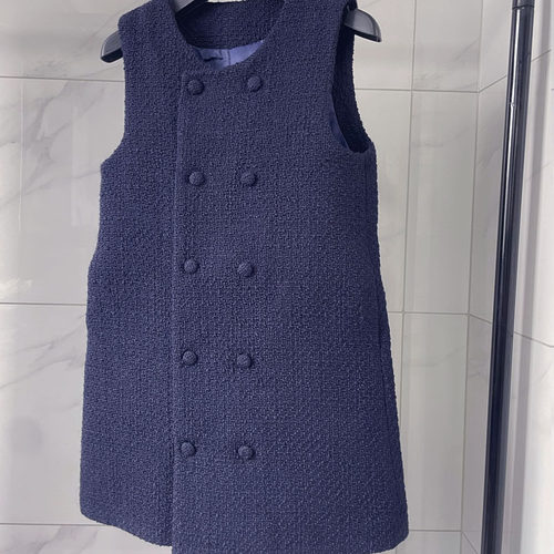 复古小香风千金感连衣裙