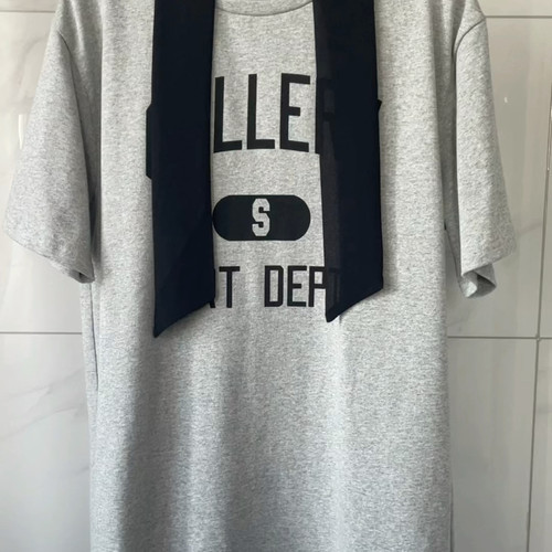 樊樊早安字母印花T恤宽松中长款