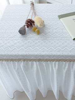 蕾丝纱桌布罩防尘罩茶几盖布钢琴罩婚庆活动桌布套可定制简约美式