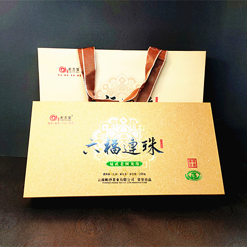 2020年醇普号 六福连珠易武薄荷塘老树龙珠288克精品稀有礼盒生茶
