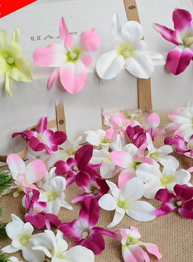 diy小洋兰橱窗服饰手工仿真花