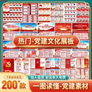 新款党建展板一图读懂工作会议报告精神海报宣传栏图片源文件素材