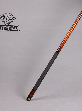 台球杆12mm美国TIGER炽虎牌C2-1BRW线把中式黑八球桌球美式九球杆