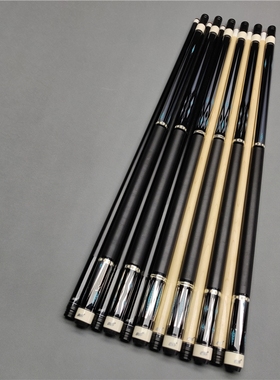 台球杆大头13mm魅特MIT九球杆黑色枫木前节中式黑八8球桌球九球杆