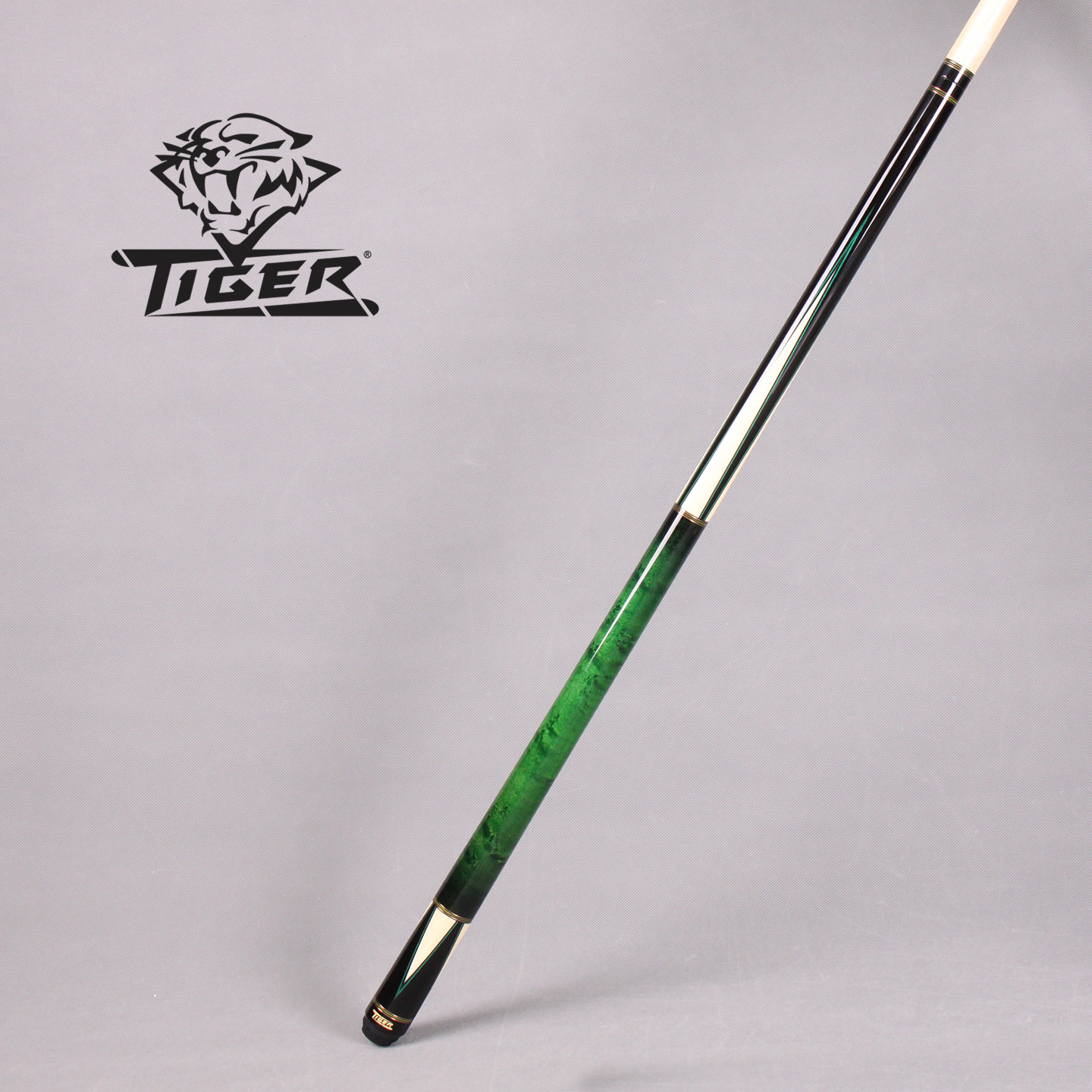台球杆12.5mm美国TIGER炽虎牌HD1G光把插角中八球桌球美式九球杆