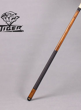台球杆12.5mm美国TIGER炽虎牌C2-2W线把中式八球桌球美式九球杆