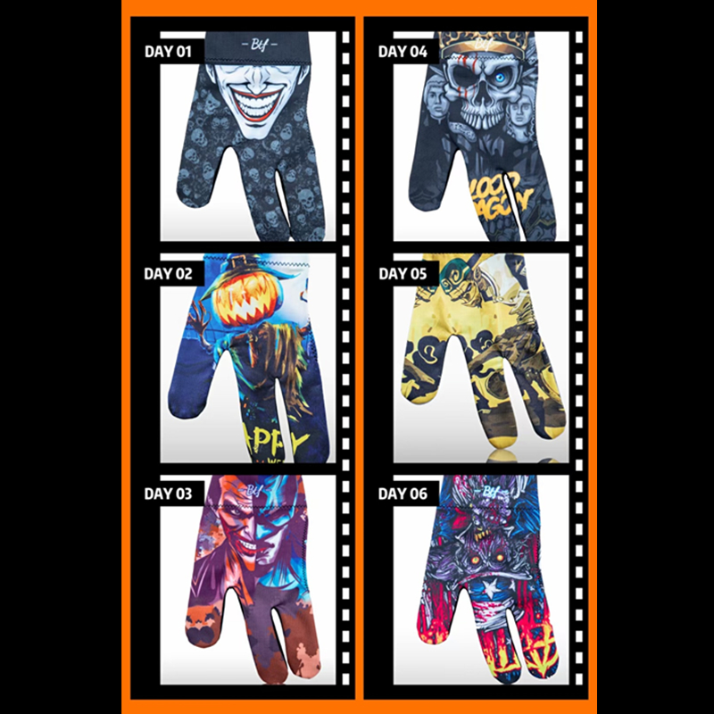 包3指左右手暗黑ML三指台球手套