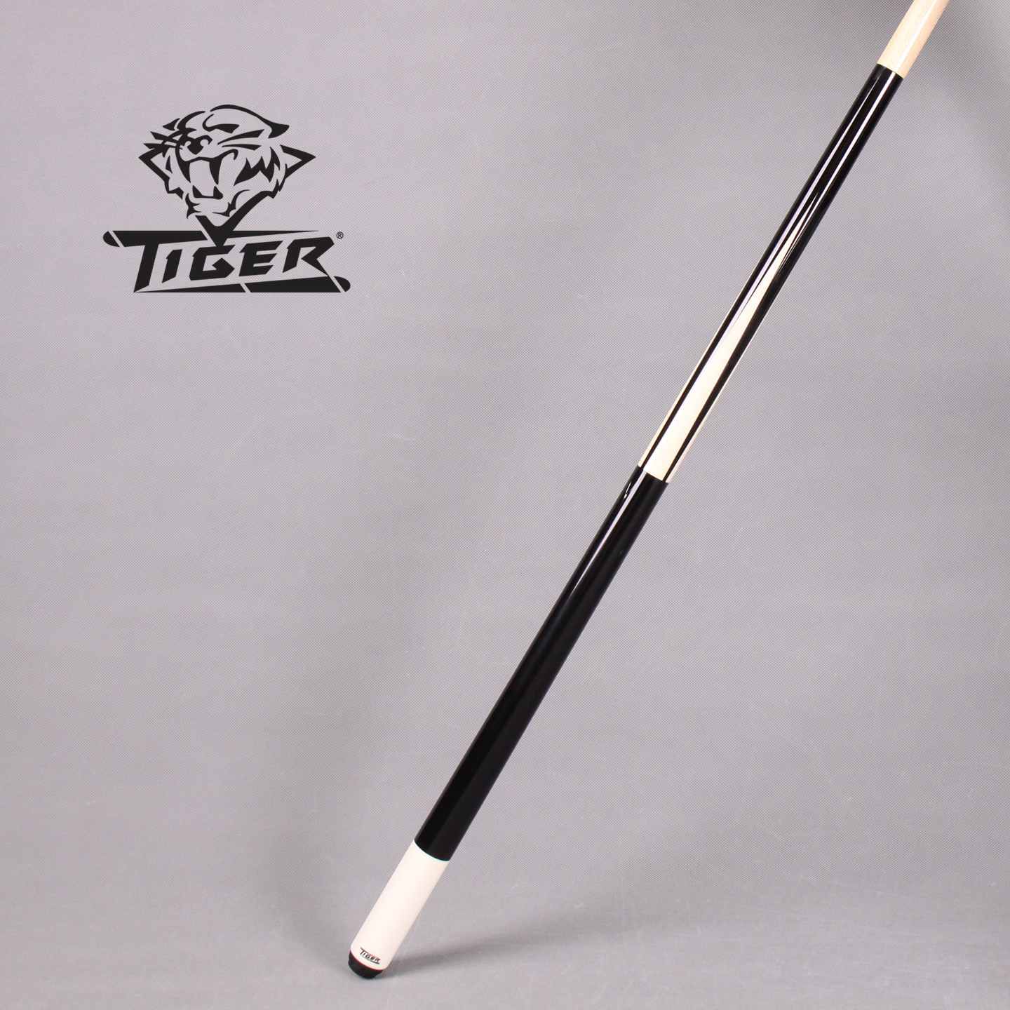 台球杆12.5mm美国TIGER炽虎牌TUX1光把插角中八球桌球美式九球杆