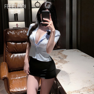 性感床上袍大尺度趣味女警服cos情调高级感禁欲系勾人反差服装战