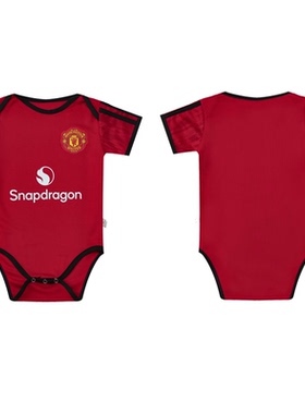 2526曼L足球服哈衣7号C罗8号球衣婴儿爬服连体包屁衣名字号码定制